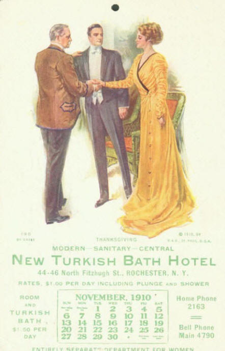 Calendar postcard, 1910