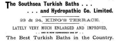 Advert for the baths
