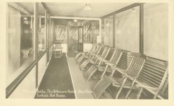 The hot room at the Biltmore Hotel Turkish baths