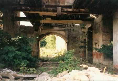 Part of the overgrown ruins of St Anne's Hydro, c.1991