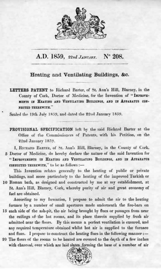 Barter's provisional patent