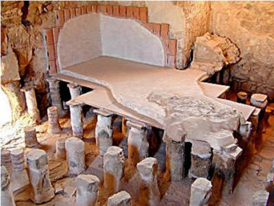 Roman baths at Masada, Israel