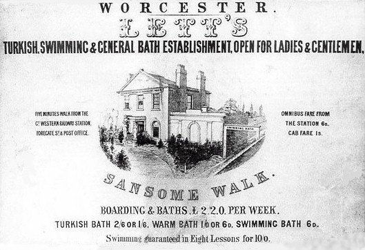 Poster for Lett's Baths, Worcester