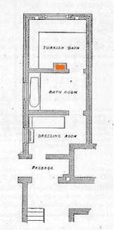 Plan of the Turkish bath