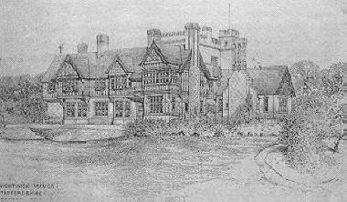 Wightwick Manor as originally built, 1887