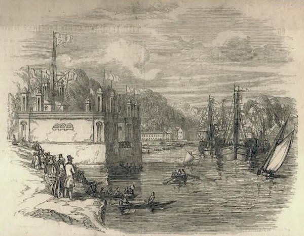 The baths just after they opened in 1838
