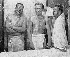 Turkish bath attendants on the Queen Mary