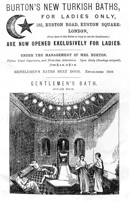 Ad for women's baths