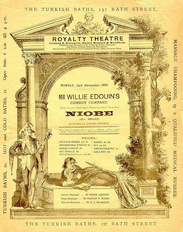 Royalty Theatre programme