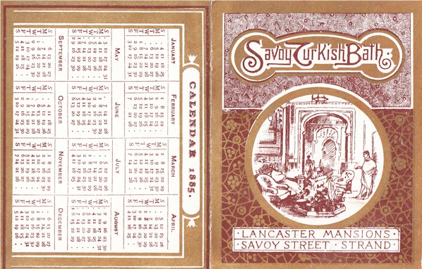 Part of the Savoy tariff card